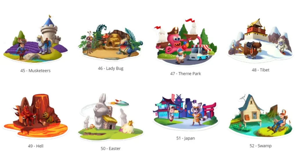 Coin Master Boom-Dörfer